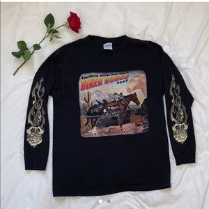 American Vintage motorcycle flame top